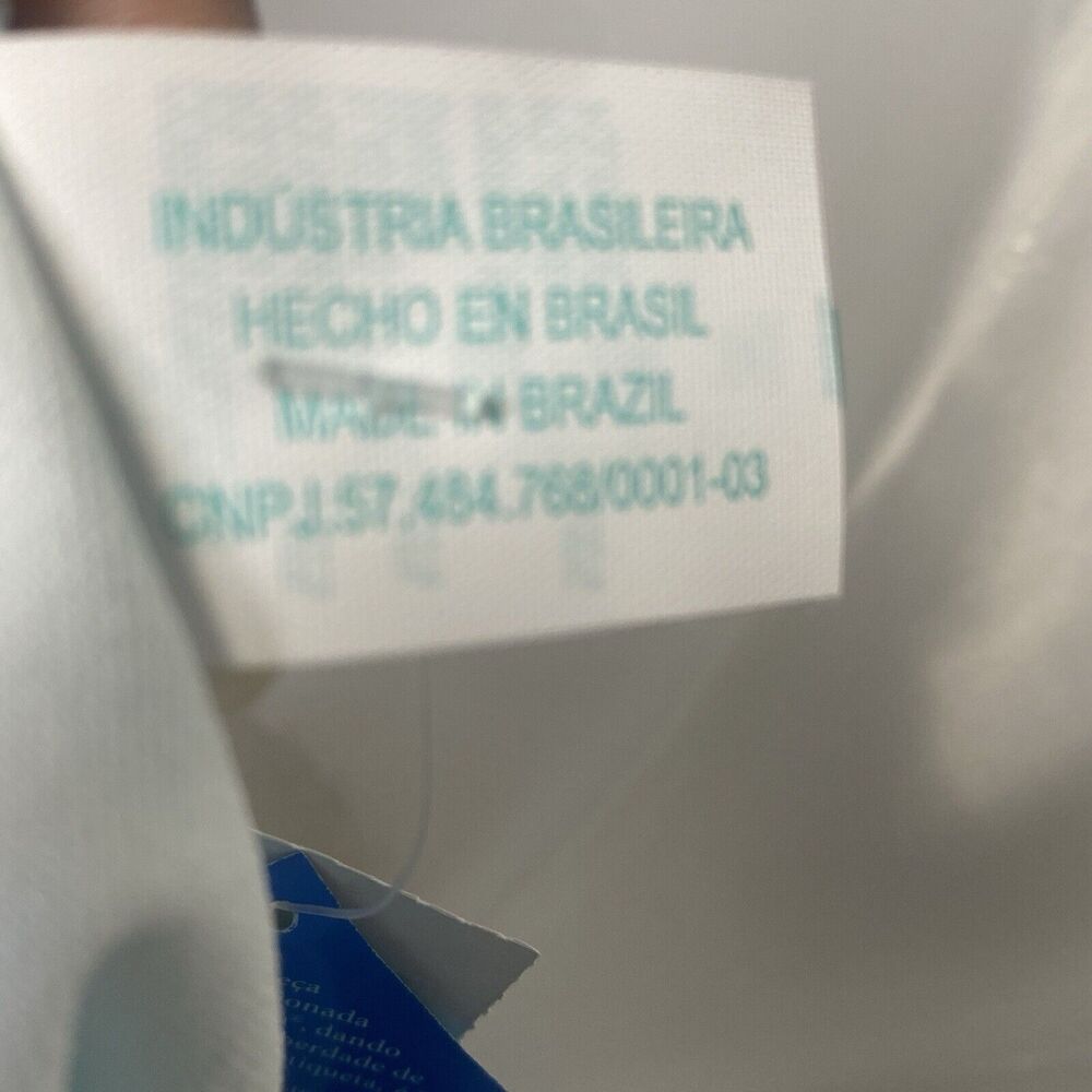 Agua Doce Bikini Brazilian 2-pc Women S Blue White Hearts Pink Bow Pleats Cheeky - Picture 11 of 12